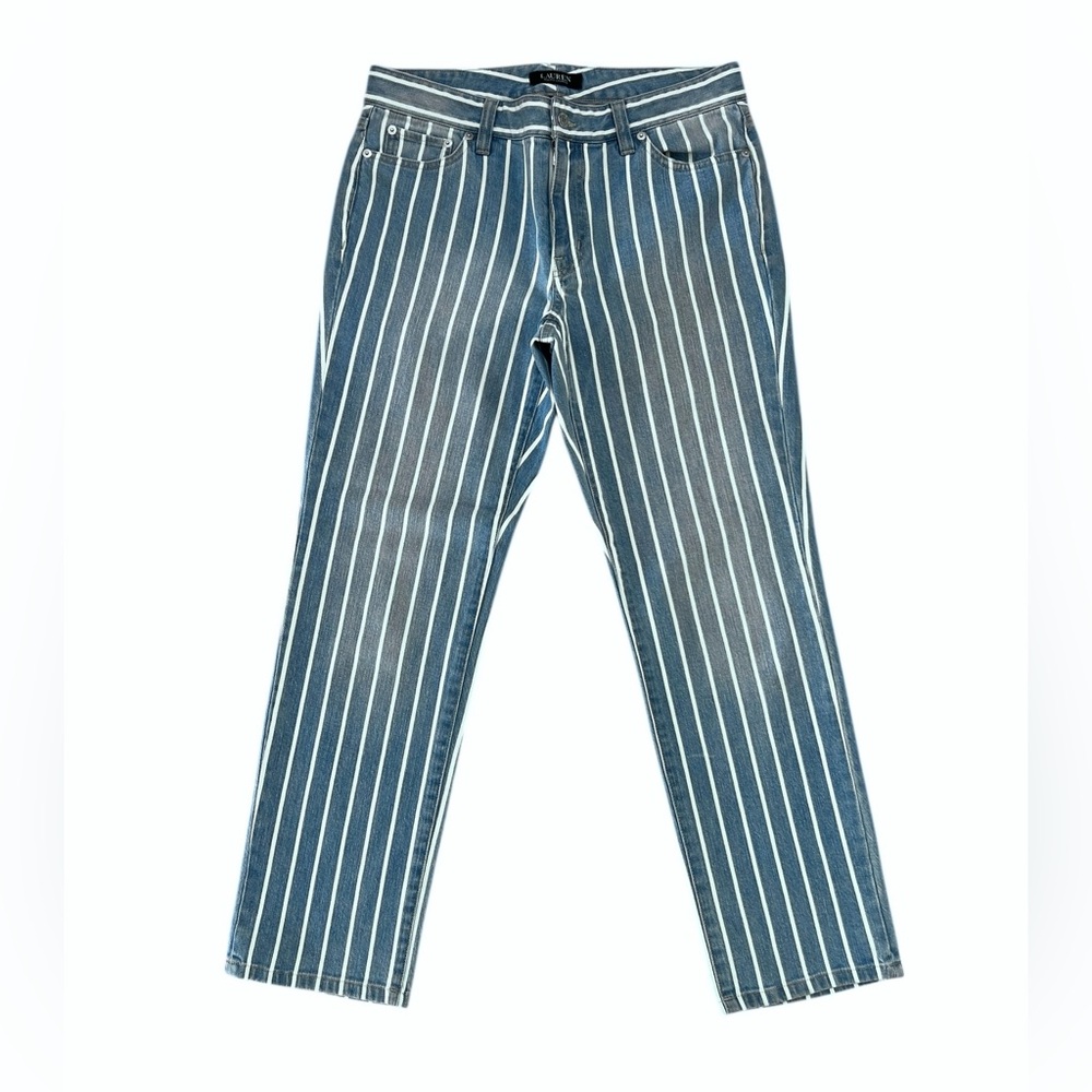 Vintage 1990s Deadstock Lauren Ralph Lauren Striped Weekend Jeans 6